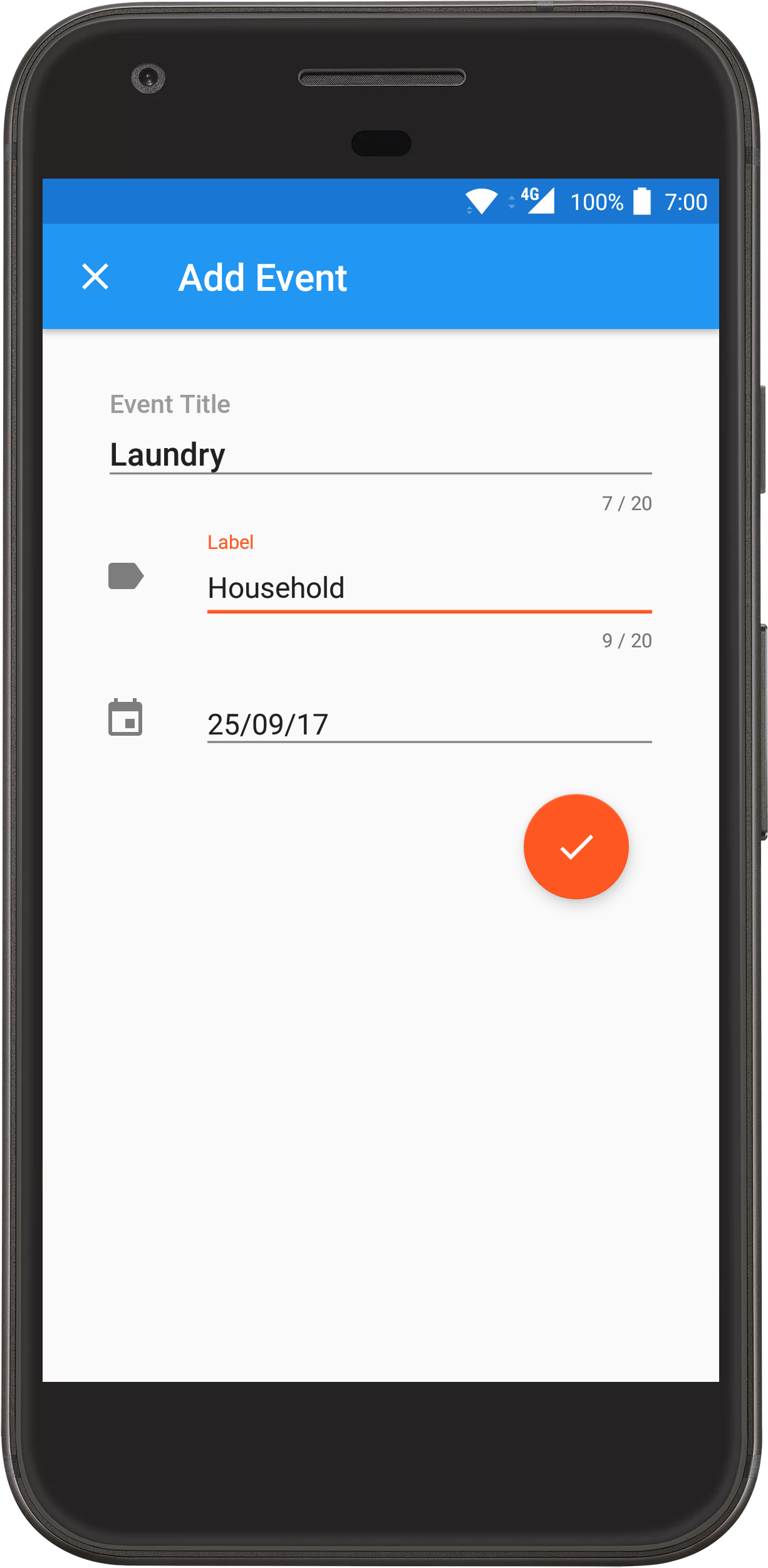 Adding an event